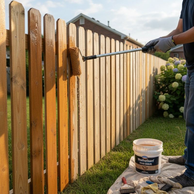 Cedar Fence Sealing in Bellevue, WA