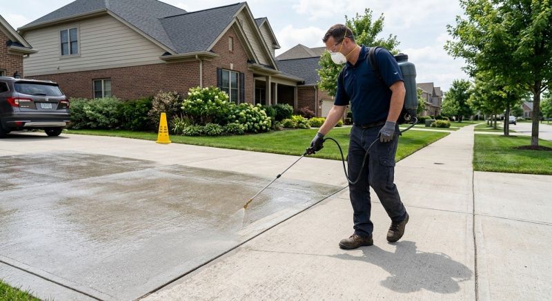 Sidewalk Concrete Sealing in Kansas City, KS