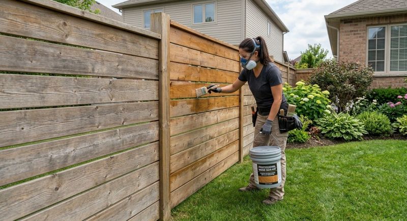 Cedar Fence Sealing in Alpharetta, GA