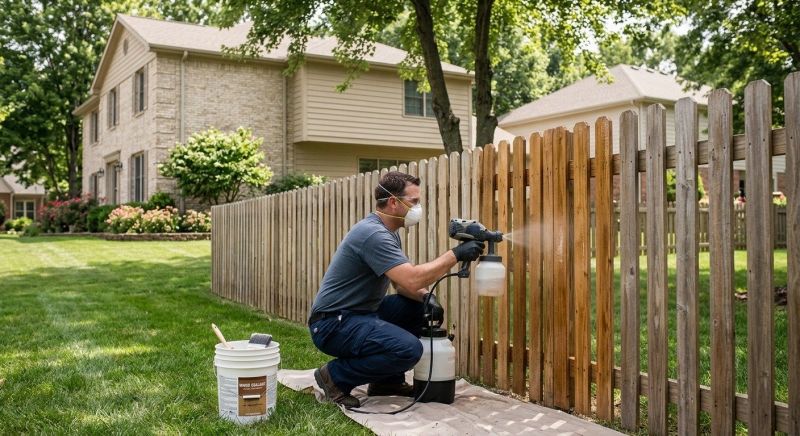Cedar Fence Sealing in Kansas City, KS