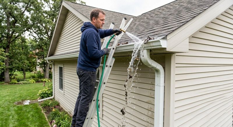 Clogged Gutter Clearing in Rochester, NY