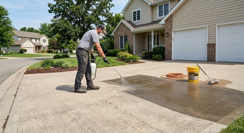 Concrete Driveway Sealing in Renton, WA