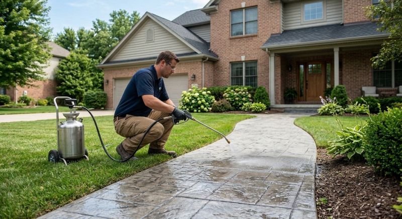 Concrete Walkway Sealing in Alpharetta, GA