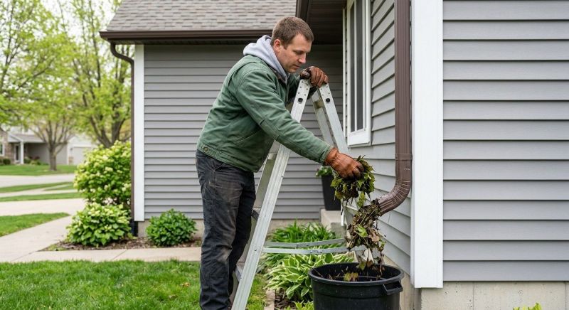 Downspout Blockage Removal in Pittsburgh, PA