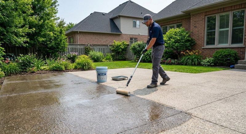 Stamped Concrete Sealing in Puyallup, WA