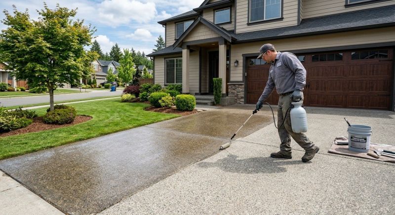 Stamped Concrete Sealing in Alpharetta, GA