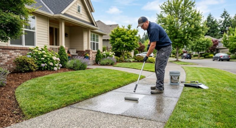 Stamped Concrete Sealing in Kansas City, KS