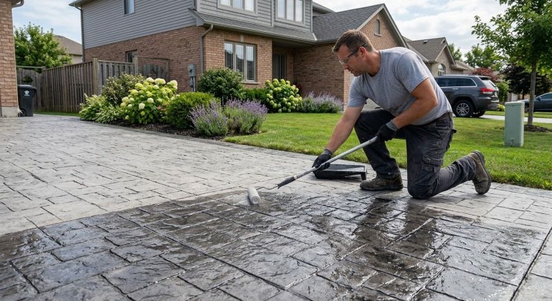 Stamped Concrete Sealing in Redmond, WA
